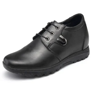 2.8″ Tall Men’s Casual Elevator Shoes Breathable Genuine Leather 7 cm Height Increasing Dress Man Shoes Office Party Shoes Men
