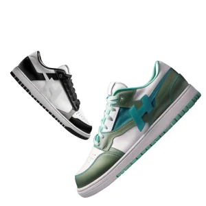 39-44 Men’s Lightweight Lace-Up Casual Walking Shoes Breathable Athletic Fitness Basketball Running Sneakers Genuine Leather EVA