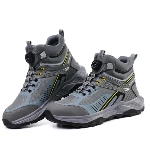 7929 Customizable Steel Toe Safety Shoes Impact Resistant Puncture Resistant Lightweight and Breathable Men’s Work Safety Shoes