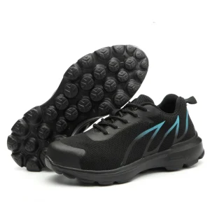 AJF828 Men’s Industrial Safety Shoes Heavy Duty Steel Toe Black PU TPU Outsole Anti Puncture