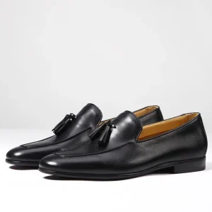Accept Custom Men’s Genuine Leather Loafers Breathable Slip-on Fashion Formal Business Casual Holiday Party Office Formal Shoes