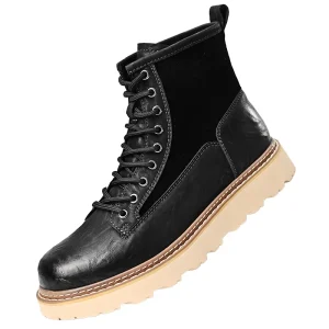 Accept in Ready Stock Handmade Lace-Up Ankle Light Weight Genuine Leather Men’s Boot Shoes for Summer Autumn Winter