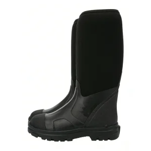 All Seasons Outdoor Men’s Lightweight Fashion Mid Calf Rain Shoes Rubber Upper Neoprene Lining Waterproof Anti Slip Rain Boots