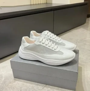 America Cup Men’s Retro Style Designer Sneakers Sporty Running Shoes with Mesh Lining