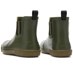Ankle Short Men’s Rain Boots Lightweight Slip on Waterproof Shoes Non-slip Soft Sole Boots for Daily Car Wash Kitchen Work