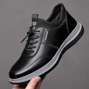 Anti Slip Rubber Out sole Men’s PU Upper Walking Shoes for Autumn