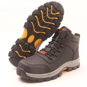 Anti scald Loggers Boots Steel Toe Safety Shoes Non slip Puncture Proof Winter Construction Mid Cut Security Shoes for Men’s