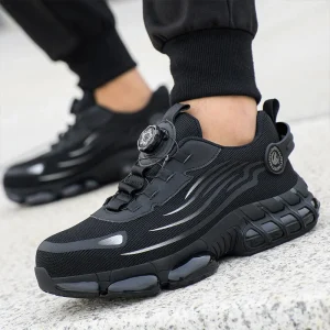 Anti-smash Anti-puncture Lightweight Work Shoes for Men Sport Style Breathable Steel Toe Safety Shoes for Industrial