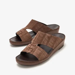 Arab Sandals Italian Premium Genuine Leather Handmade Footwear Factory Luxury Ramadan Dubai Gulf Arabic Slippers For Men