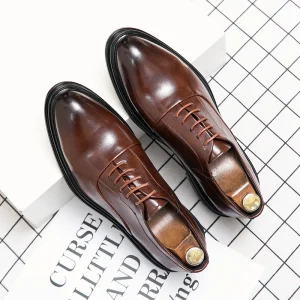 Ayakkab Erkek Hot Selling High Quality Men’s Business Dress Leather Shoes Fashion Loafers Shoes Oxford