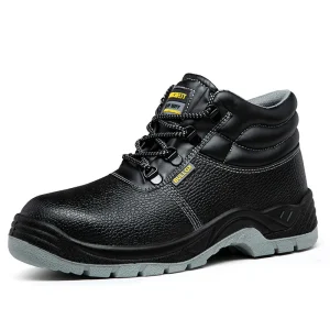 BX09 Men’s Mid Cut Anti Slip Safety Shoes for Construction Industrial Work Workers for Heavy Duty