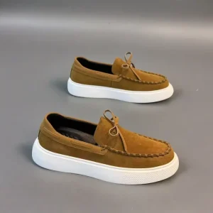 Big 39-44 Size New Men’s Autumn British Loafers Beanie Shoes Gentlemanly Casual Fashion Versatile Trendy Sneakers Footwear