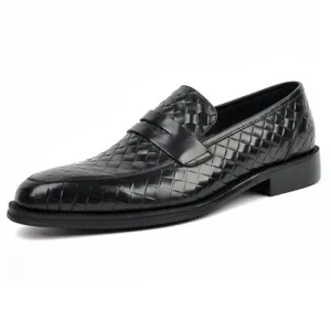 Black Genuine Anti slippery Men’s Shoes Dress Shoes Oxfords Leather Shoes for Men