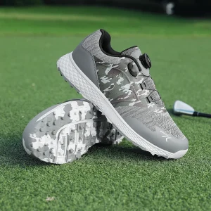 Breathable Casual Unisex Golf Shoes Model X8 Rotating Buckles Lightweight Rubber Outsole Cotton Lining Large