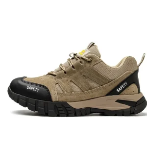 Breathable Light Weight Safety Shoes Steel Toe for Men Work Shoe Anti-Slip Men’s Safety Boots for Workers