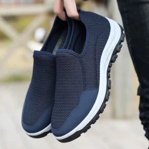 Breathable Soft Sole Sneaker Slip-on Men’s Mesh Shoes Casual Shoes