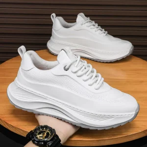 Breathable Thick-Soled Shoes Lightweight Daily Anti-Slip Wear-Resistant Walking Height Increasing Men’s Sports Shoes