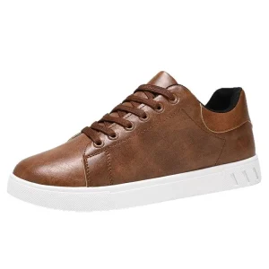 Breathable Waterproof Walking Shoes for Men Trendy and Anti-Slippery Lace-Up Large Size