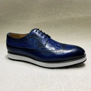 Business Casual Genuine Leather Derby Men’s Shoes