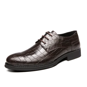 Business Formal Oxford Leather Men’s Casual Shoe Men PU Leather Ceremonial Wedding Party Formal Dress Shoes