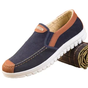 Canvas Men’s Shoes Breathable Outsole Lazy Flat Bottom Versatile Shoes