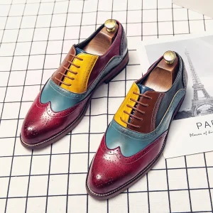 Casual Luxury Walking Style Men’s Dress Shoes Oxfords Genuine Leather Wedding Classic Shoes for Men