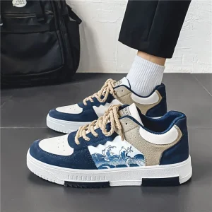 Casual Sneakers Breathable Campus Style Height Enhancing Men’s Casual Sneakers for Daily Commute