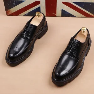 Casual shoes business dress wedding shoes British low top shoes inner height increase men’s shoes