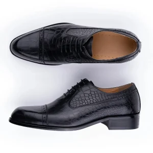 Classic Wedding Luxury Genuine Leather Shoes for Mens Lace-Up Closure Business Dress Evening Party