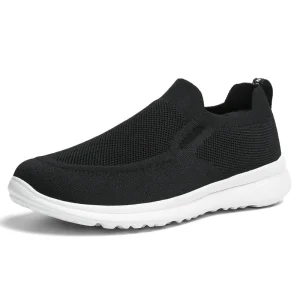 Comfortable Breathable Casual Shoes for Men Soft Sole Casual Shoes Black Men’s Walking Style Shoes