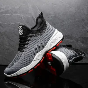 Comfortable Breathable Men’s Fashion Running Shoes Casual Sports Shoes for Summer Autumn Spring Plastic Outsole
