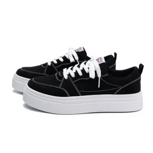 Comfortable Canvas Insole Lace Up Men’s Casual Walking Shoes