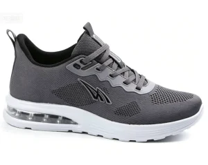 Comfortable Men’s Big Size Sport Shoes Barefoot Fly Knit Upper Breathable Hard wearing Shock absorbing Sneakers for Outdoor Use