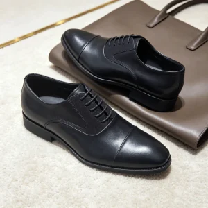 Comfortable Men’s Oxford Shoes Lace up Dress Shoes Men Hand-burnished Formal Business Dress Shoes