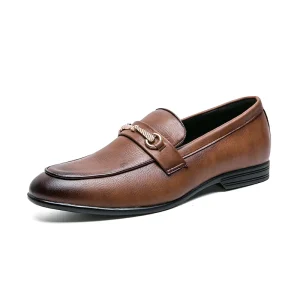 Comfortable Soft on Gentleman Business Work Office Casual Outdoor Men’s Dress Shoes PU Leather Loafers for Men