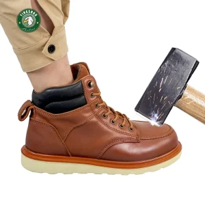 Cowhide Oil Leather Men’s Safety Shoes Boots for Industrial Protection Smashproof Steel Toe Safety Boots Tracked Safety Boots