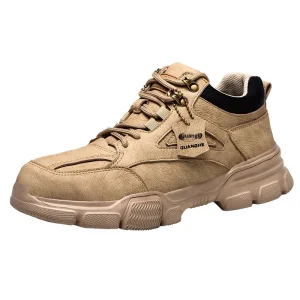 Cross border Labor Protection Safety Shoes Men’s Winter Steel Toe Microfiber Upper EVA Outsole Lightweight Smash resistant
