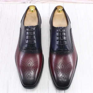 Custom Classic Designers Men’s Brogue Shoes Fashion Lace up Men Genuine Leather Dress Shoes & Oxford