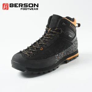 Custom Color Unisex All Season Outdoor Waterproof Suede Mesh Upper Durable Wear Resistant Trekking Shoes