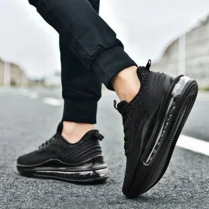 Custom Cushion Sneakers Breathable Mesh Lace Up Lightweight Quick Drying Casual Sports Running Shoes Men