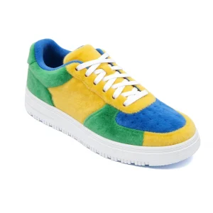 Custom Fur Upper Men High Quality Fashion Lace up Casual Sneaker
