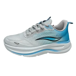 Custom Lace Up with Gradient Color Fabric Upper Lightweight Breathable Walking Style Men’s Shoes