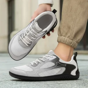 Custom Lightweight Anti Slip Women Men Dad Shoes Retro Flat Sole Wide Toe Box Shoes Minimalist Barefoot Shoes