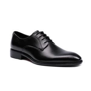 Custom Mens Black Luxury Wedding Dress Derby Shoes