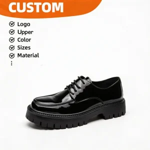 Custom Men’s Chunky Platform Shoes Breathable Durable Non Slip Comfortable Large Size Casual Business Daily Commute Shoes