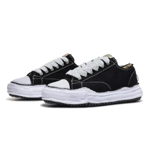 Custom Men’s Luxury Classic Sneakers High Quality Black Canvas Breathable Casual Walking Shoes