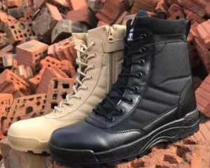 Custom Men’s Tactical Boots Waterproof Outdoor Hiking Shoes for Outdoor Desert Black Training Boots