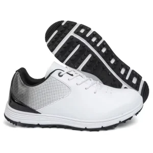 Custom Professional Shoes Manufacturer Latest Leather Rubber Spike Men’s Golf Shoes for Men