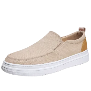 Customize Brand Breathable Canvas Men Shoes Slip on Vulcanize Shoes Canvas Shoes