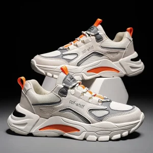 Customized Brand logo Breathable Sports Shoes Durable Thick Soles Anti slip Casual Men’s Shoes